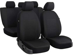 Huse pentru scaune auto Pok-Ter Drive din material, de culoare negru