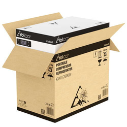 Frigider portabil de voiaj auto cu compresor Yolco KX40 Carbon 34L + căști wireless impermeabile