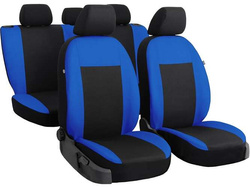 Huse pentru scaune auto Pok-Ter Drive din material, de culoare albastru