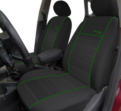 Huse pentru scaune auto Pok-Ter Trend Line din material culoare verde