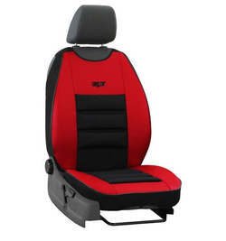 Saltea presată pentru scaunul din față al mașinii Pok-Ter Leather Ergonomic Rosu