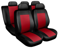 Huse pentru scaune auto Auto-Dekor Comfort Piele Ecologica Rosu