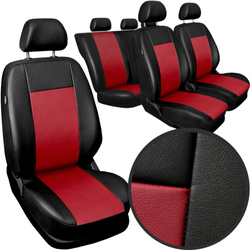 Huse pentru scaune auto Auto-Dekor Comfort Piele Ecologica Rosu