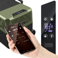 Lada frigorifica auto profesionala USB bluetooth 5.0 Yolco BCX30 GREEN 28L 12V 24V 100-230V