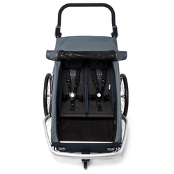 Remorca de bicicleta Profex Komfort pentru transportul a 2 copii