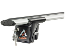 Set bare portbagaj din aluminiu cu cheie 135 cm AGURI RUNNER II AL 1.35 C/D Argintiu