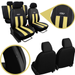 Set huse auto GT Pok-Ter din alcantara si piele ecologica, Bej