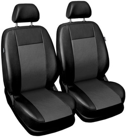 Huse universale pentru scaunele din fata 1+1 Auto-Dekor Comfort Piele Ecologica Gri