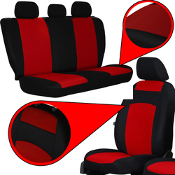Set huse auto Pok-Ter Classic Plus 10 piese, Rosu