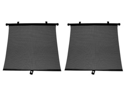 Parasolar geam lateral CarCommerce, 2x55cm, 2 bucati, Negru
