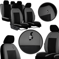 Set huse auto Road Pok-Ter din piele ecologica Gri