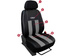 Set huse auto GT Pok-Ter din alcantara si piele ecologica, Bej