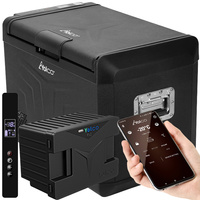 Frigider de voiaj cu compresor Yolco GCX47 Black 47L 12V 24V 240V + baterie modulara Yolco 15600 mAh
