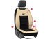 Saltea presată pentru scaunul din față al mașinii Pok-Ter Leather Ergonomic Bej