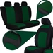 Set huse auto Pok-Ter Classic Plus 10 piese, Verde