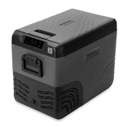 Frigider portabil de voiaj auto cu compresor Yolco KX40 Carbon 34L + căști wireless impermeabile