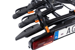 Aguri Active Bike PRO 3 Black suport biciclete pe carlig pentru transportul a 3 biciclete