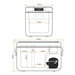 Frigider portabil de voiaj auto cu compresor Yolco KX30 CARBON 25L