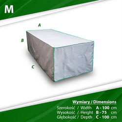 Husa de protectie pentru masa de gradina M 100x100x75 cm
