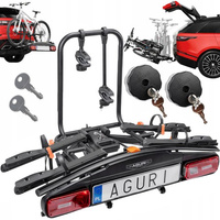 Aguri Active Bike 2 E-BIKE Black suport biciclete pe carlig pentru 2 biciclete electrice