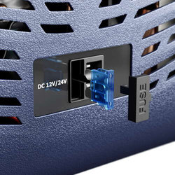 Frigider portabil de voiaj auto cu compresor Yolco NX50 Blue 47L 12V 24V 240V