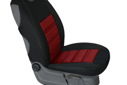 Husa matlasata pe scaunul din fata VIP ERGONOMIC MODELUL 6, culoare rosu