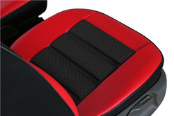 Saltea presată pentru scaunul din față al mașinii Pok-Ter Leather Ergonomic Rosu