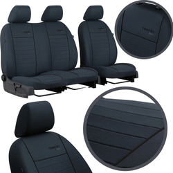 Huse pentru scaune auto Pok-Ter Trend Line 2+1 BUS Negru