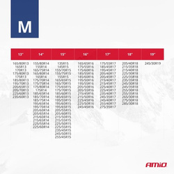 Lanțuri de zăpadă textile mărimea M EN16662-1 Önorm V5121 2 buc.