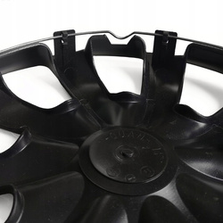  Set 4 capace jante quad bicolor 16" negru-argintii 