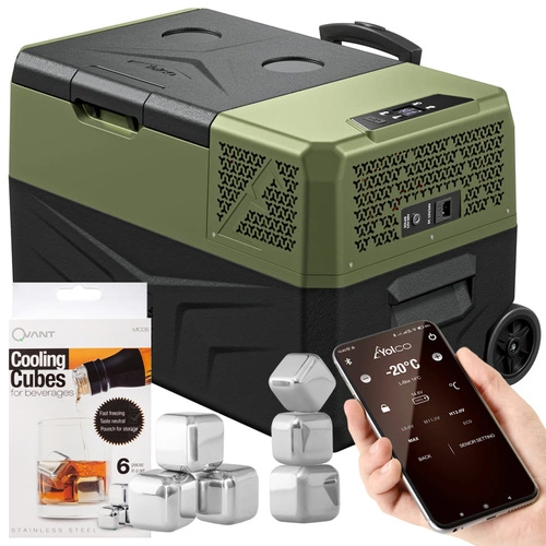 Lada frigorifica auto profesionala USB bluetooth 5.0 Yolco BCX30 GREEN 28L 12V 24V 100-230V