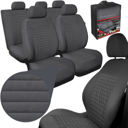 Huse pentru scaune auto Auto-Dekor Modern MC2 Piele Ecologica Gri