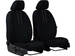 Huse pentru scaune auto Pok-Ter Ekonomic 1+1 Negru