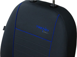 Huse pentru scaune auto Pok-Ter Trend Line din material culoare albastru