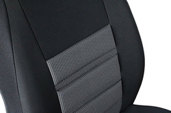 2x Husa matlasata pe scaunul din fata VIP ERGONOMIC MODELUL 2, culoare negru