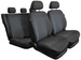 Set Huse Auto Universale din 9 Piese, Tapitate, Model Auto-Dekor Royal, Culoare Gri, Compatibile cu Scaune cu Airbag