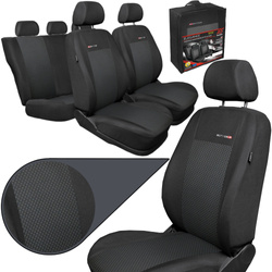 Huse pentru scaune auto Auto-Dekor Elegance din material textil Auto-Dekor Elegance Popiel 3 Gri