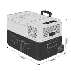 Lada frigorifica auto profesionala USB bluetooth 5.0 Yolco BCX30 GREY 28L 12V 24V 100-230V