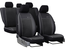 Huse pentru scaune auto Pok-Ter Alkantara piele Negru