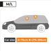 AZILO Pro Igloo acoperiș și geam auto - mărime M-L hatchback + geantă