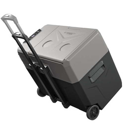 Frigider portabil de voiaj auto cu compresor Yolco BCX40 GREY 39L + baterie modulara + scut termic