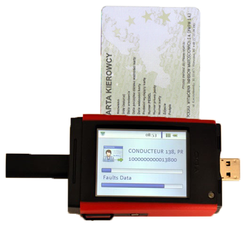 DLK Pro 4.0 Download Key S cititor de tahograf pentru carduri de sofer - roșu