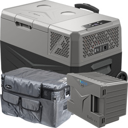 Lada frigorifica auto profesionala cu compresor Yolco BCX30 GREY 28L + baterie modulara + scut termic