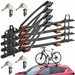 4x Suport biciclete Aguri Acuda 3 cu prindere pe bare transversale, Negru