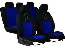  Set huse Scaune Auto Universale, Ekonomic, Negru/ Albastru, 9 buc 