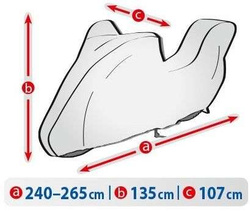 Husa auto protectie exterioara Kegel motocicleta + TopCase XL 240-265/135/107cm huse moto 