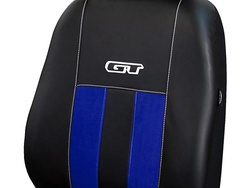 Set huse auto GT Pok-Ter din alcantara si piele ecologica, Albastru