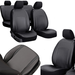 Huse pentru scaune auto Pok-Ter Design Leather Piele Negru