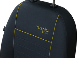 Huse pentru scaune auto Pok-Ter Trend Line din material culoare galben