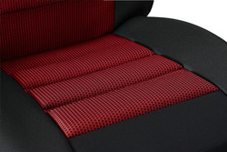 2x Husa matlasata pe scaunul din fata VIP ERGONOMIC MODELUL 6, culoare rosu